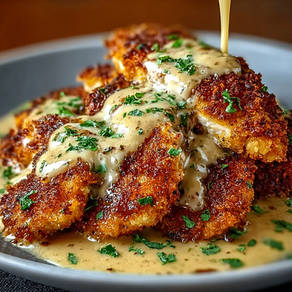 Close-up shot showcasing the golden-brown, crispy coating of freshly baked Crispy Parmesan Chicken.