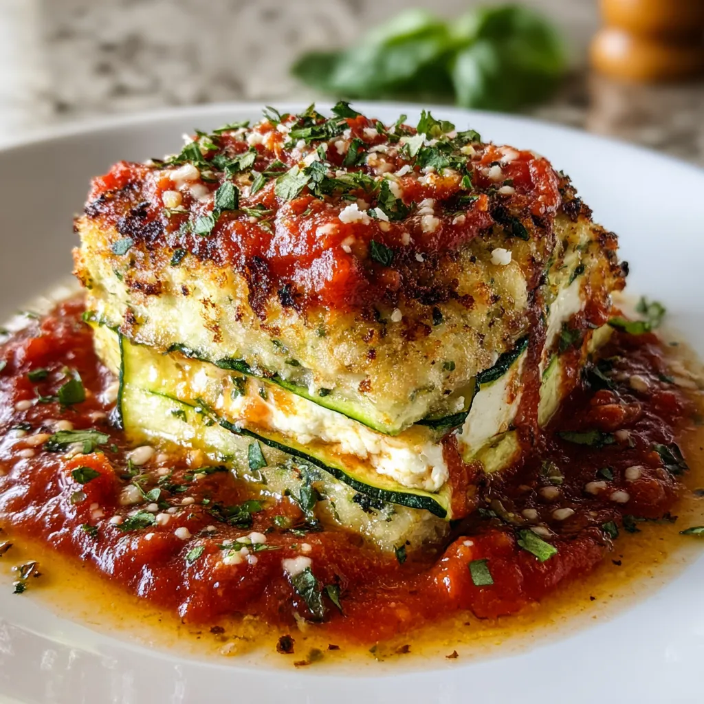 Zucchini Ricotta Melts Recipe Close-up of delicious Zucchini Ricotta Melts showing the cheesy, melted topping.