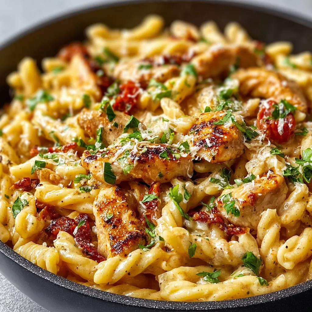 Another delicious serving of creamy Marry Me Chicken Pasta, ready to be enjoyed.