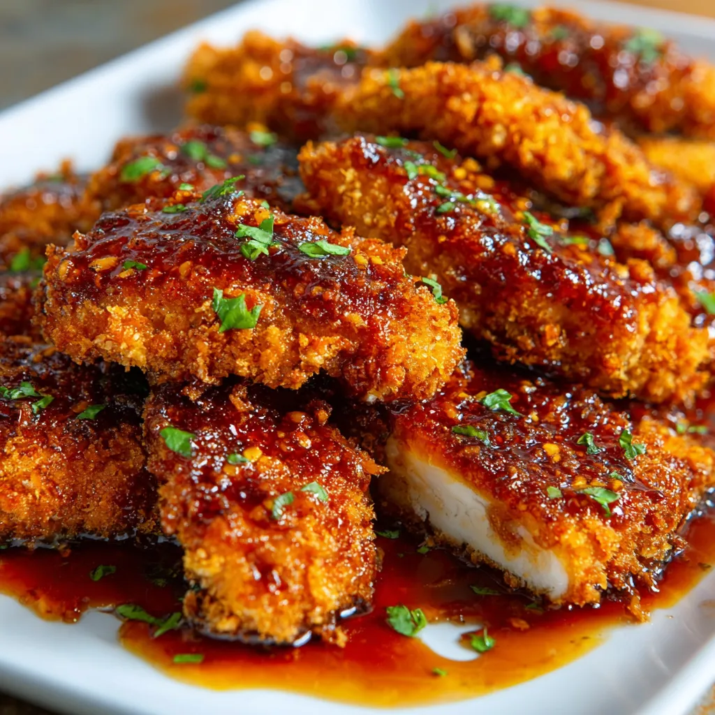 EASY BAKED CRUNCHY HOT HONEY CHICKEN