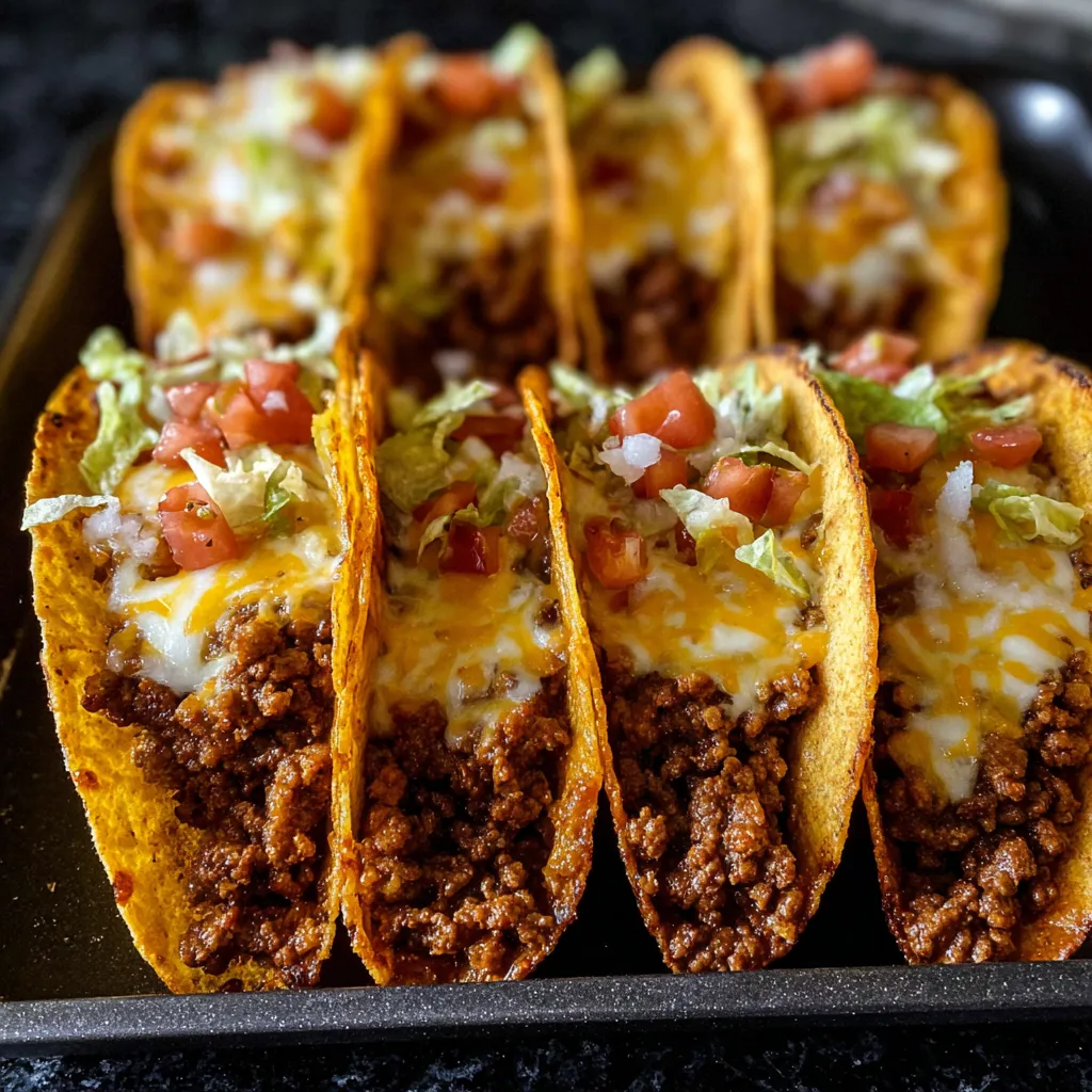 EASY BAKED GROUND BEEF TACOS