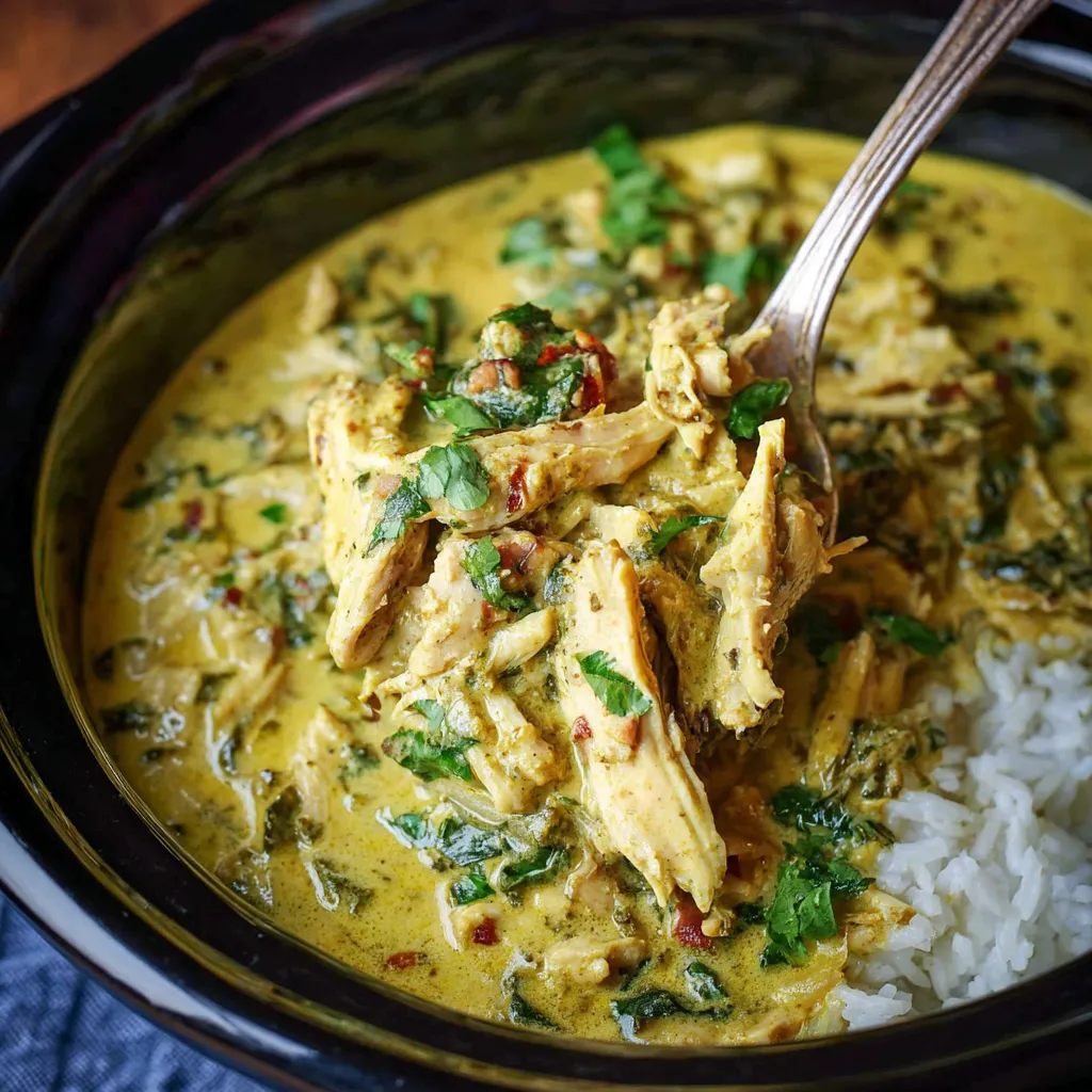 Basil Chicken Coconut Curry is beautifully presented in this featured image.