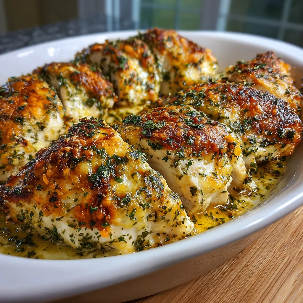 EASY CHEESY HERB CHICKEN BAKE
