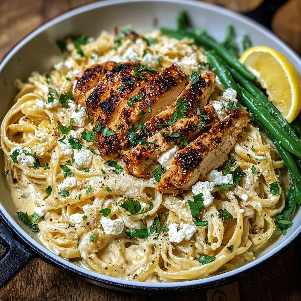 Coconut Lemon Chicken Alfredo is beautifully presented in this featured image, showcasing a creamy and flavorful dish.