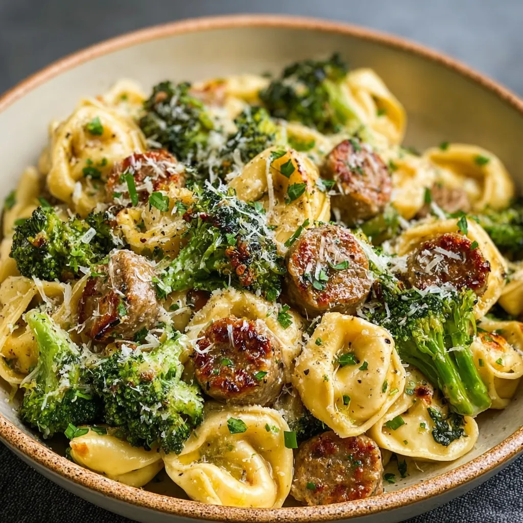 EASY GARLIC PARMESAN TORTELLINI RECIPE