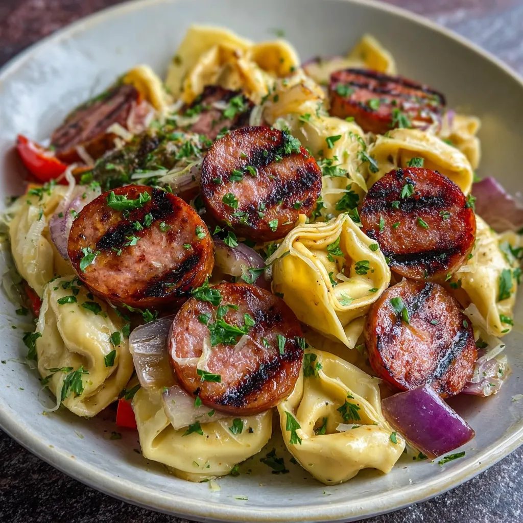 EASY KIELBASA TORTELLINI DINNER