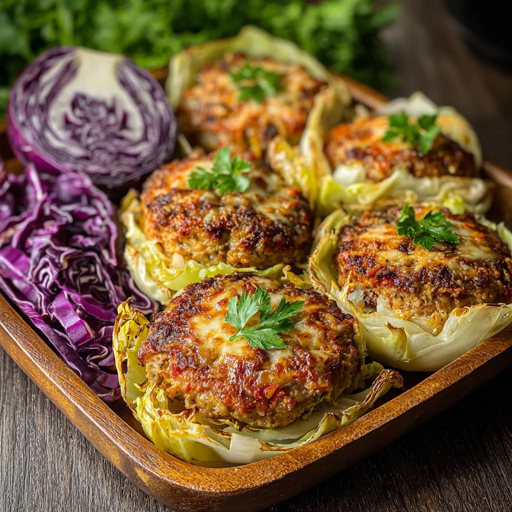 OVEN-BAKED CABBAGE BURGERS EASY