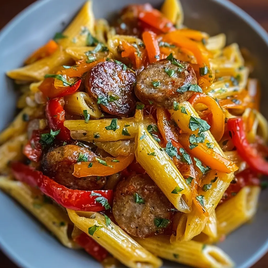 SWEET PEPPER SAUSAGE PASTA BEST
