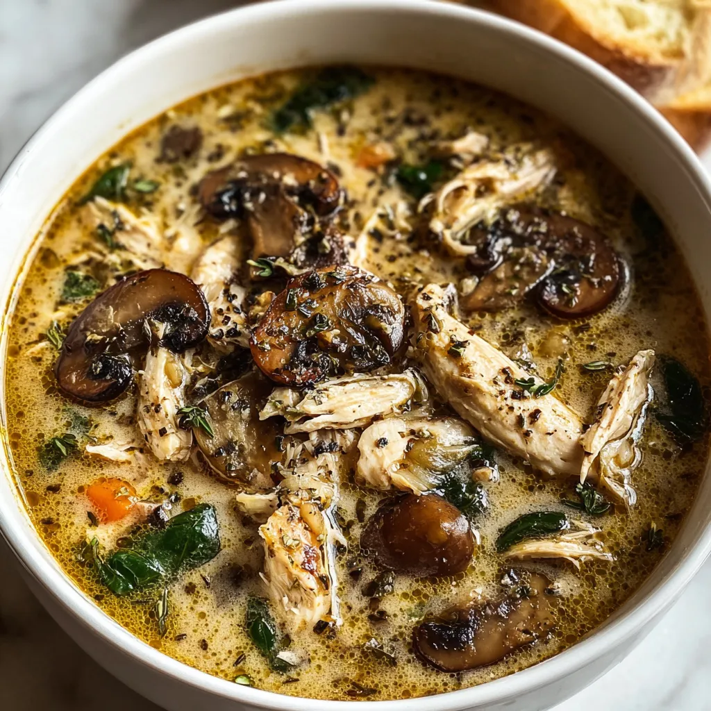 A bowl of creamy Mushroom Soup is presented as the second image in the article, showcasing its rich texture.