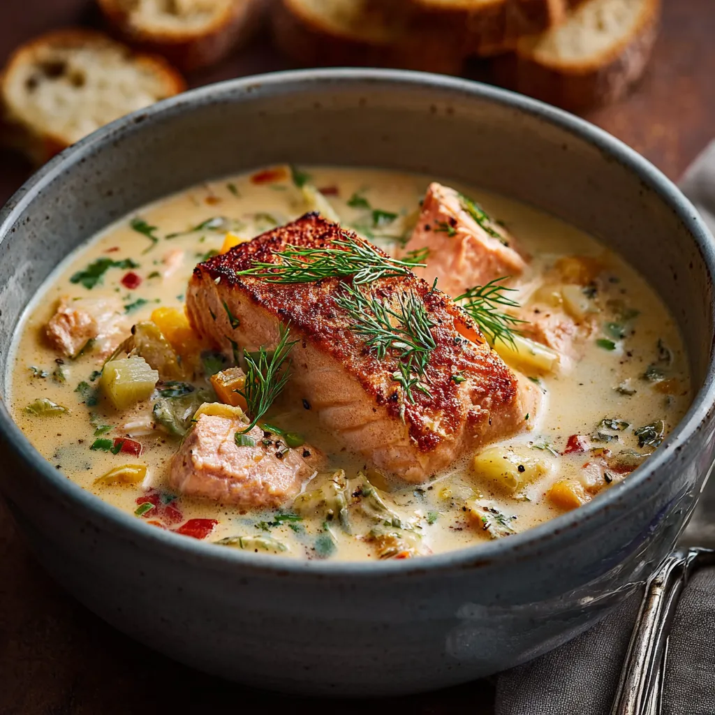 AMAZING SALMON CHOWDER RECIPE