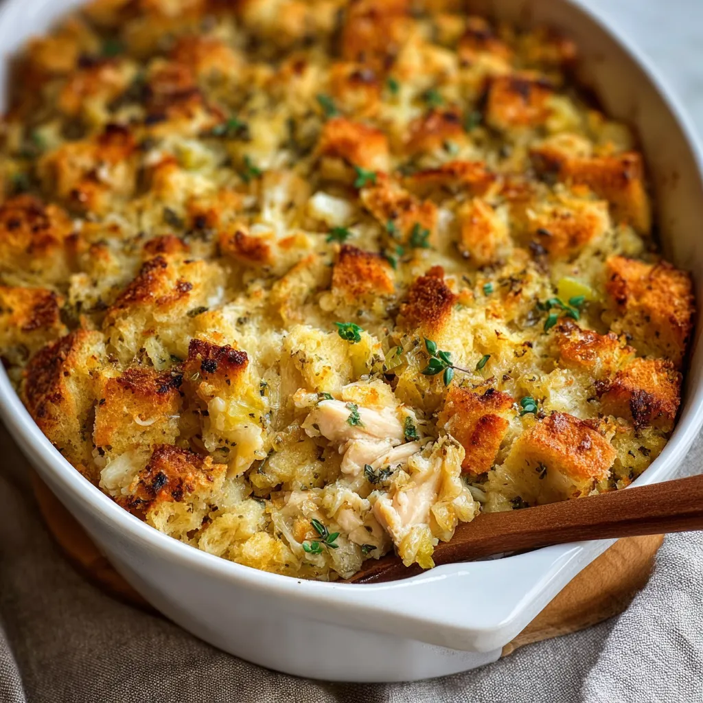 BEST CHICKEN AND STUFFING CASSEROLE