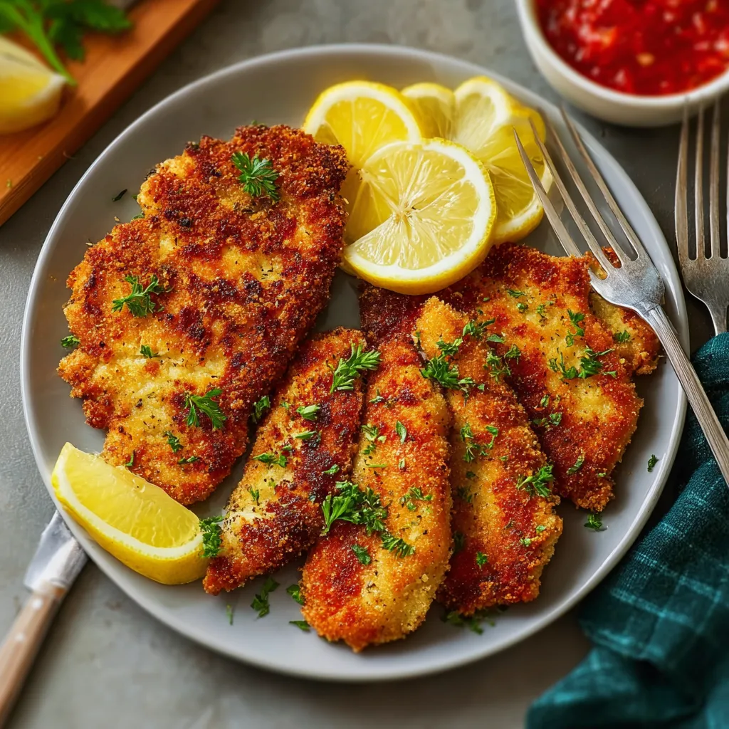 BEST CRISPY BREADED CHICKEN CUTLETS