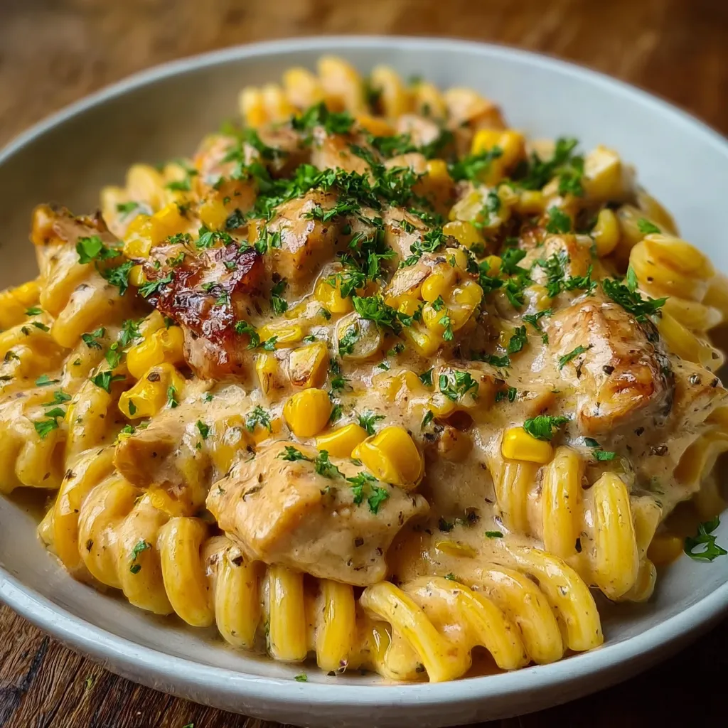 CHICKEN CORN PASTA AMAZING DINNER