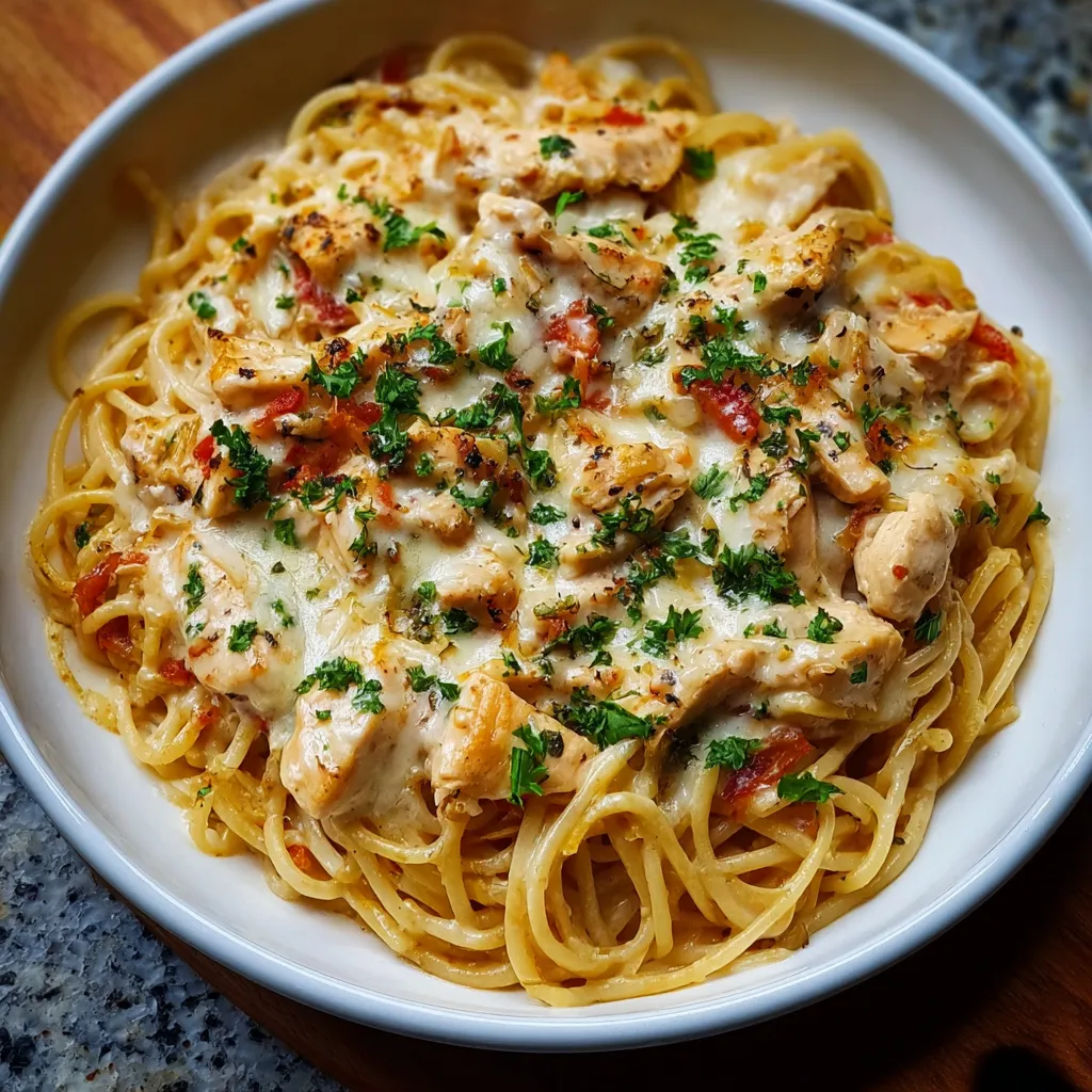 CHICKEN SPAGHETTI BEST EASY DINNER