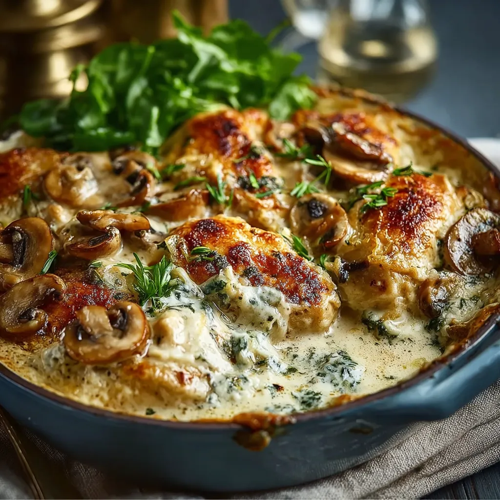 CREAMY CHICKEN AND MUSHROOM AMAZING
