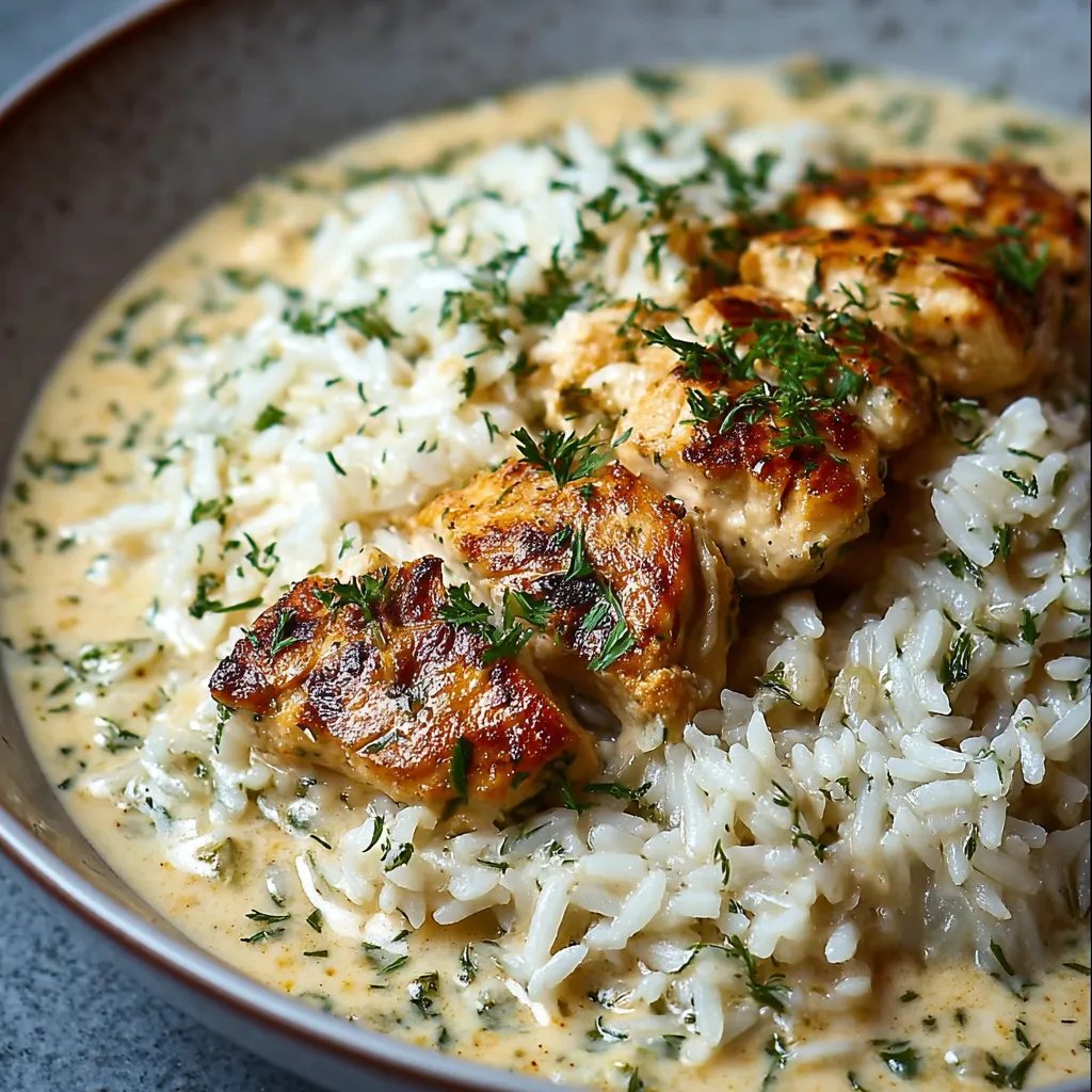 CREAMY HERB CHICKEN BASMATI RICE BEST