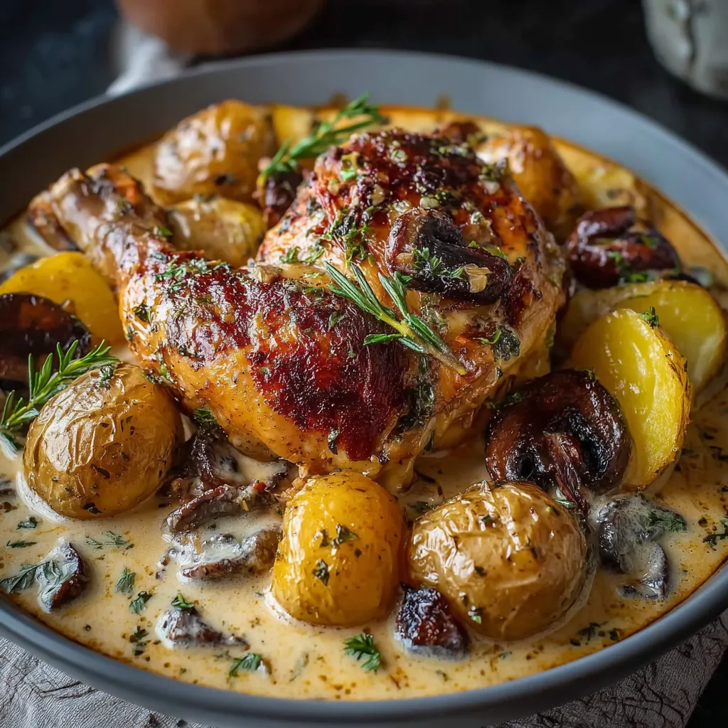 CREAMY HERB ROASTED CHICKEN PERFECT
