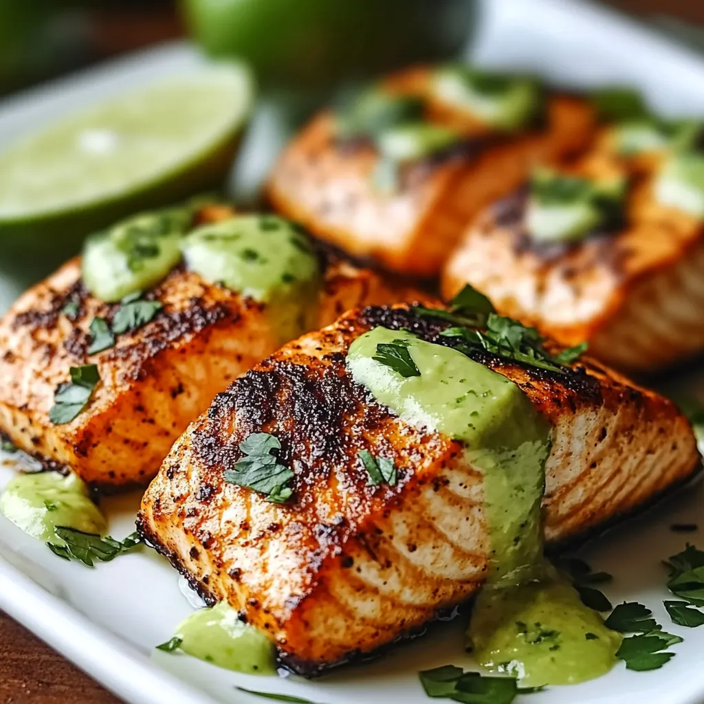 EASY CAJUN SALMON WITH AVOCADO AND LIME