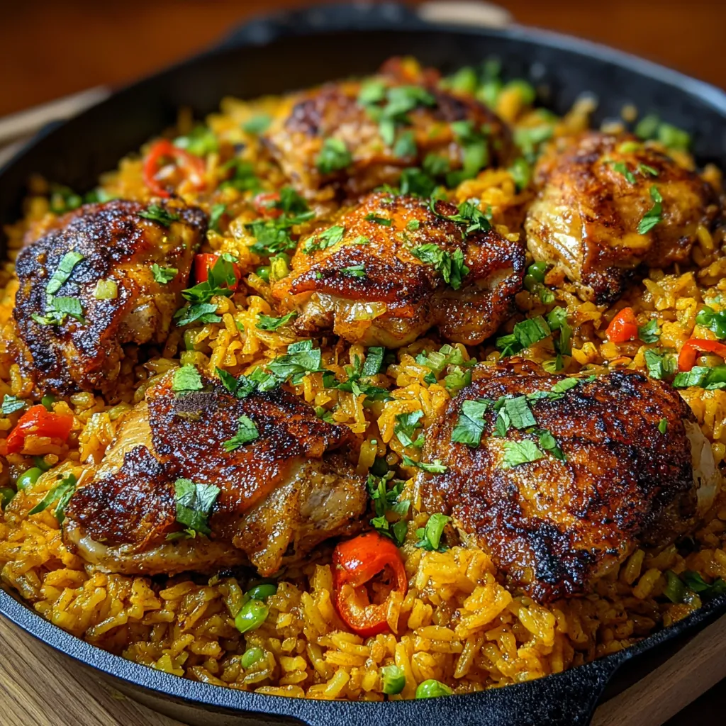 EASY CARIBBEAN CHICKEN AND RICE