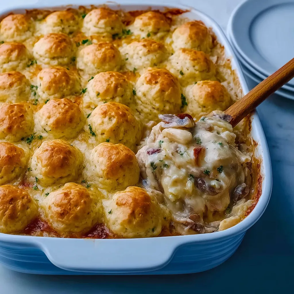 EASY CHICKEN BUBBLE BISCUIT BAKE