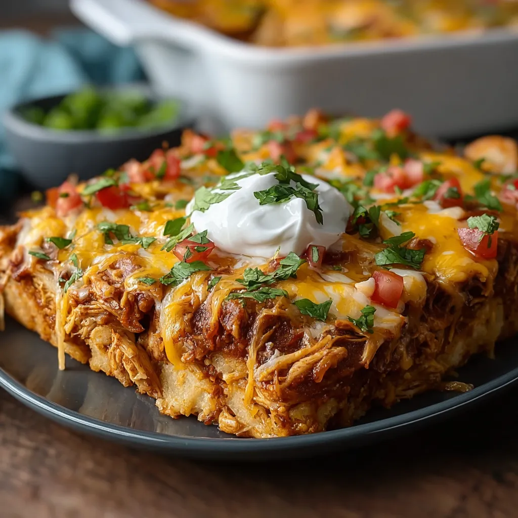 EASY CHICKEN BURRITO CASSEROLE BEST