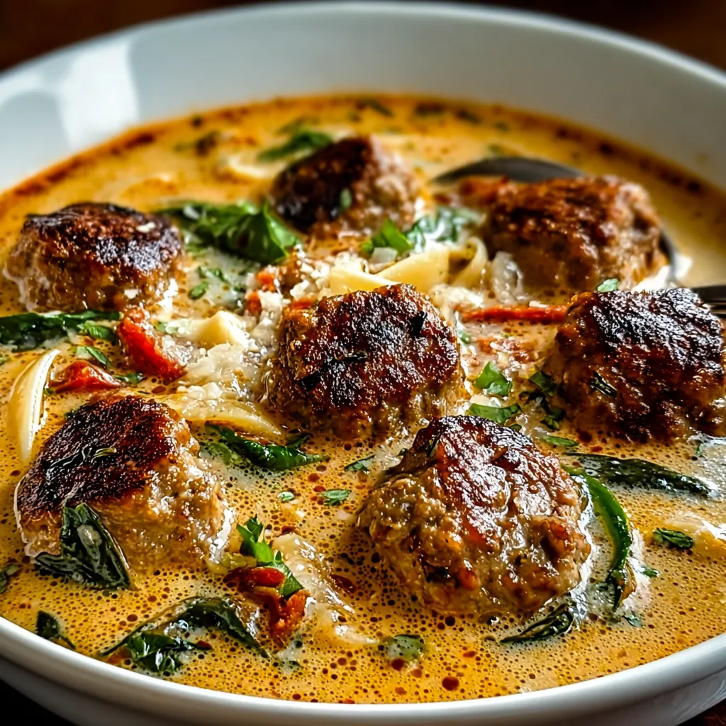 EASY ITALIAN MEATBALL SOUP