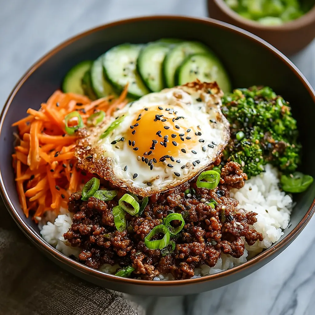 EASY KOREAN GROUND BEEF BOWL