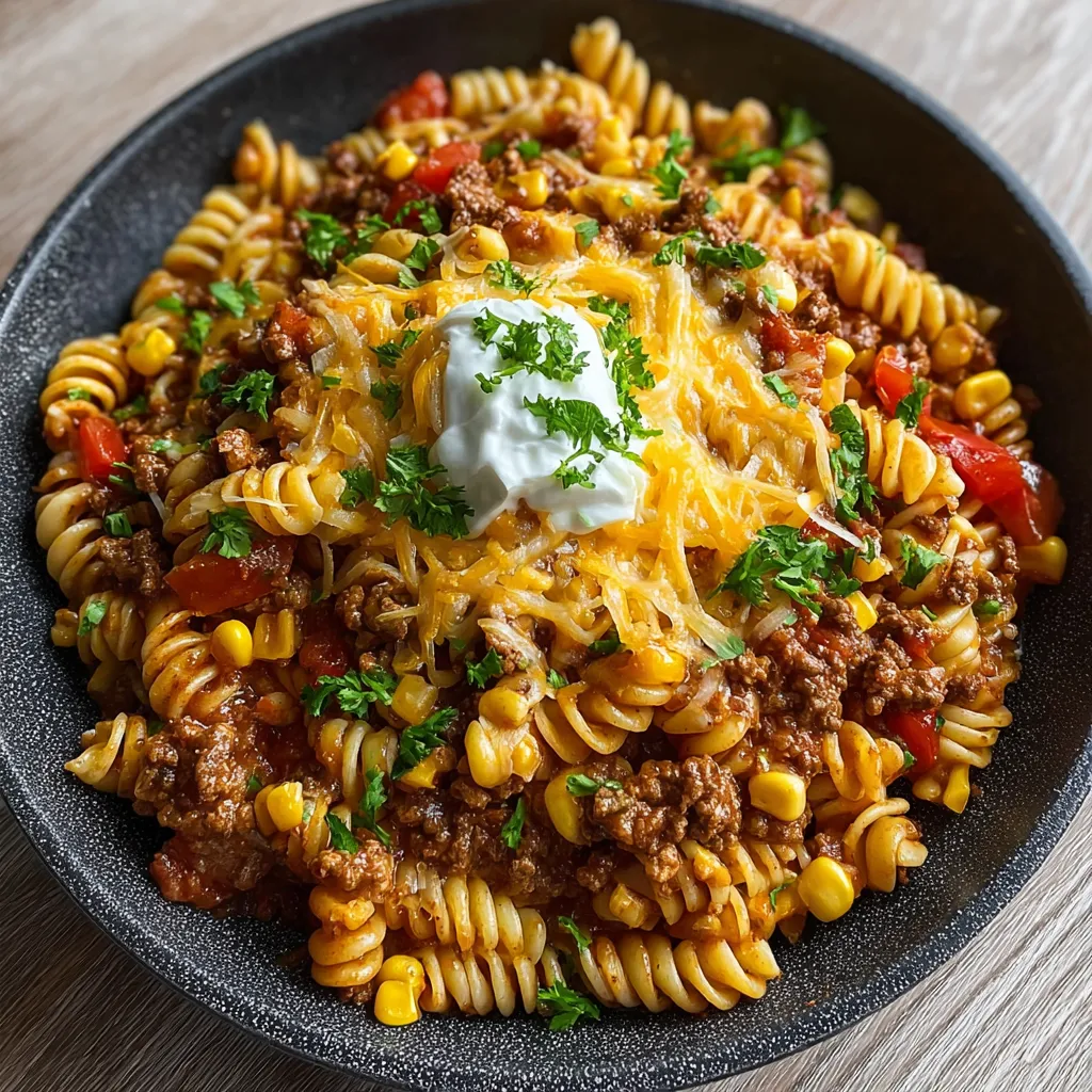 EASY ONE POT TACO PASTA