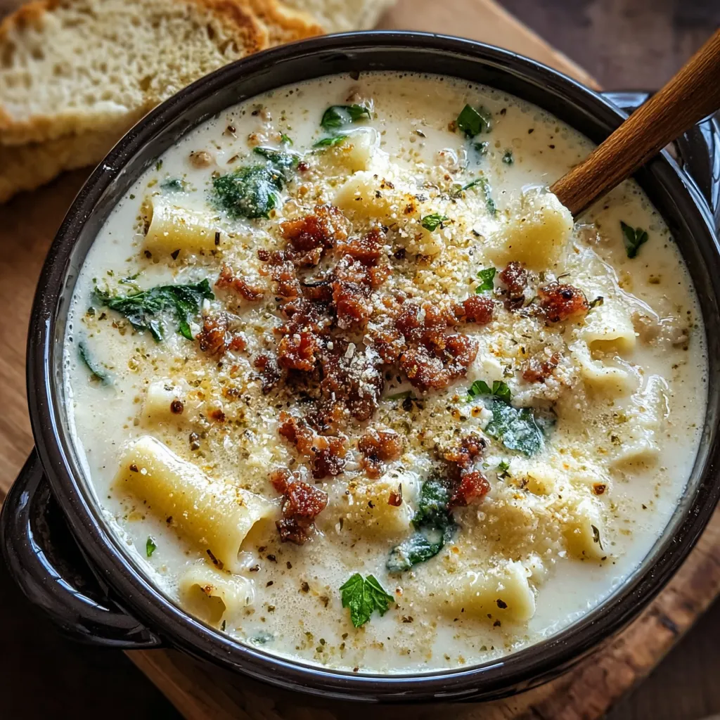 EASY WHITE LASAGNA SOUP