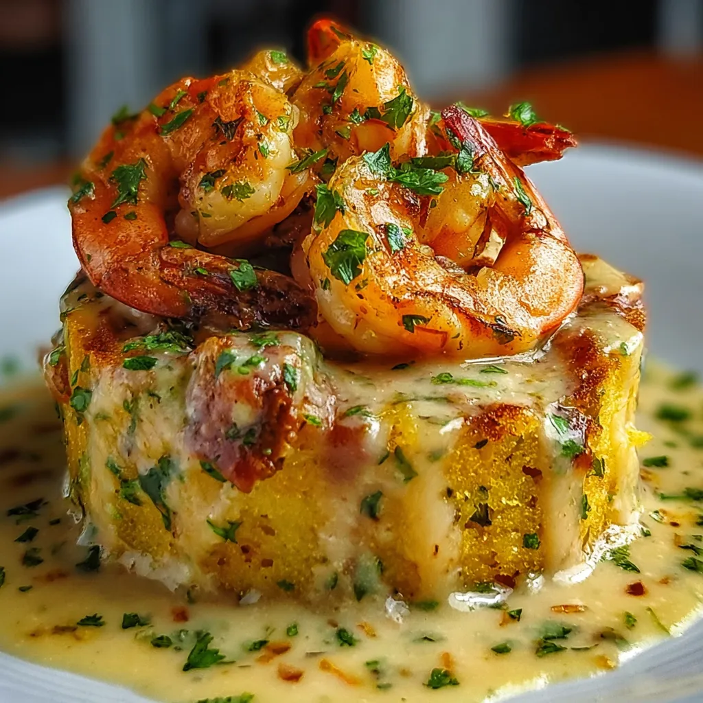 GARLIC SHRIMP MOFONGO AMAZING RECIPE