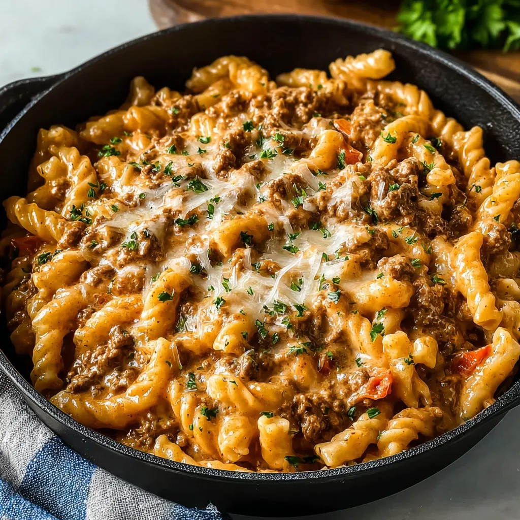 GROUND BEEF PASTA EASY
