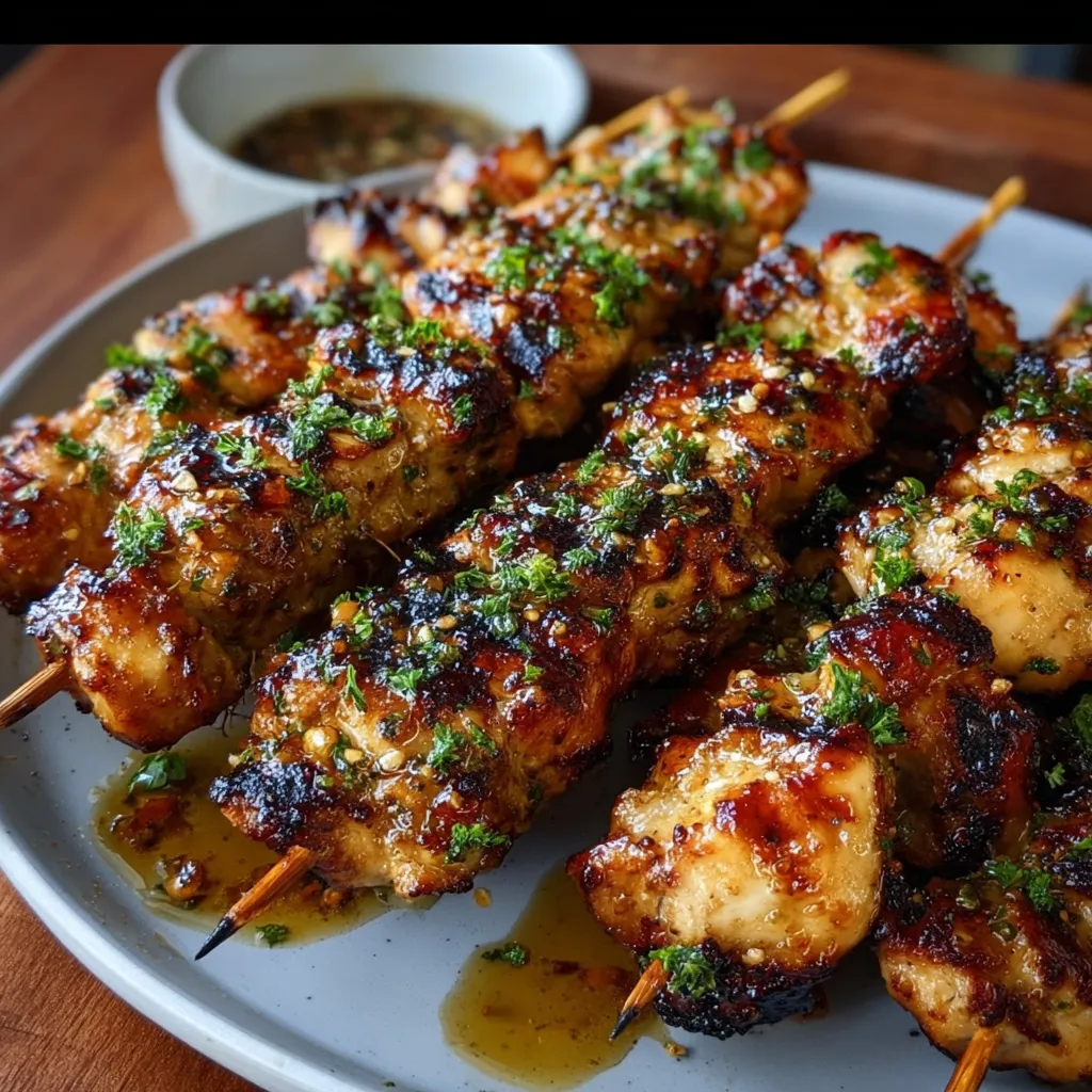 HONEY GARLIC CHICKEN SKEWERS ULTIMATE