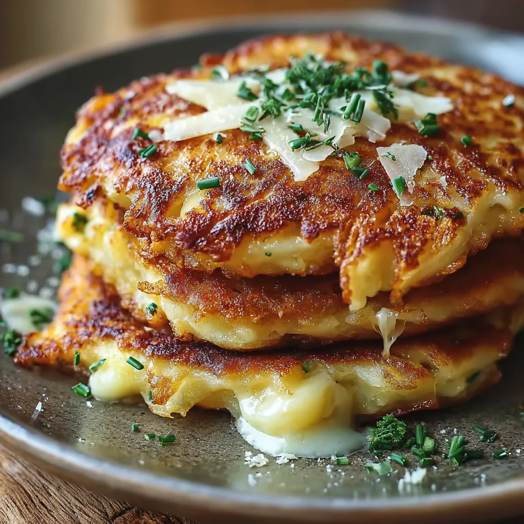IRRESISTIBLE POTATO ONION CHEESE PANCAKES