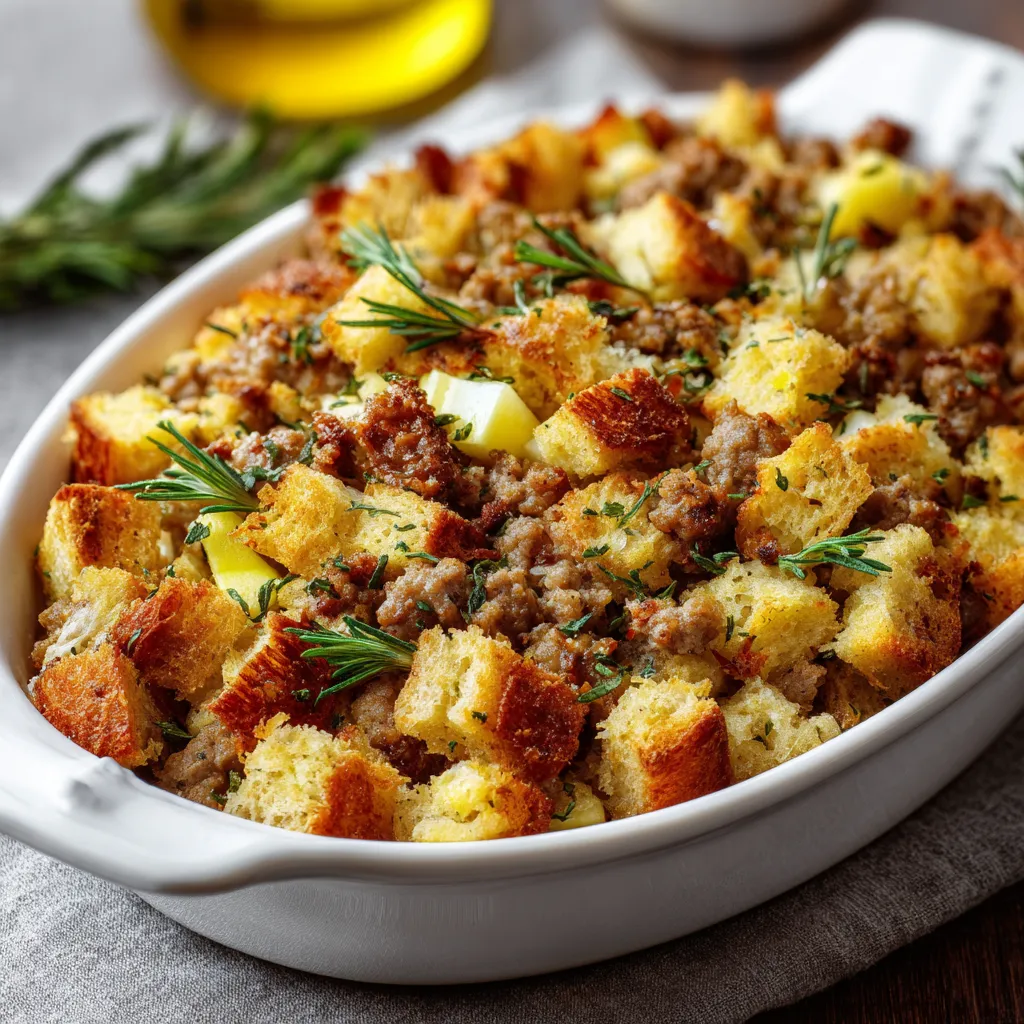 SAUSAGE APPLE STUFFING PERFECT