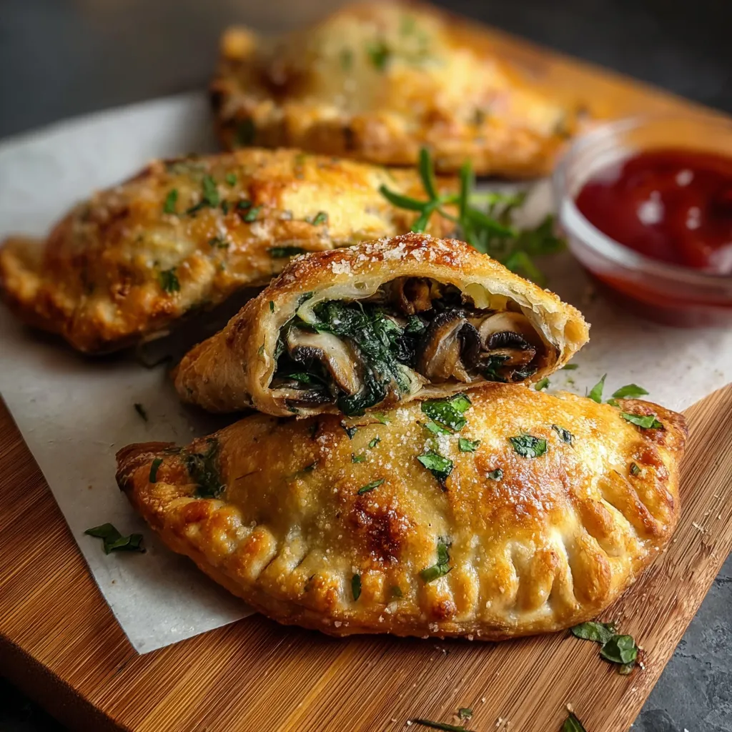 SPINACH AND MUSHROOM CALZONES BEST
