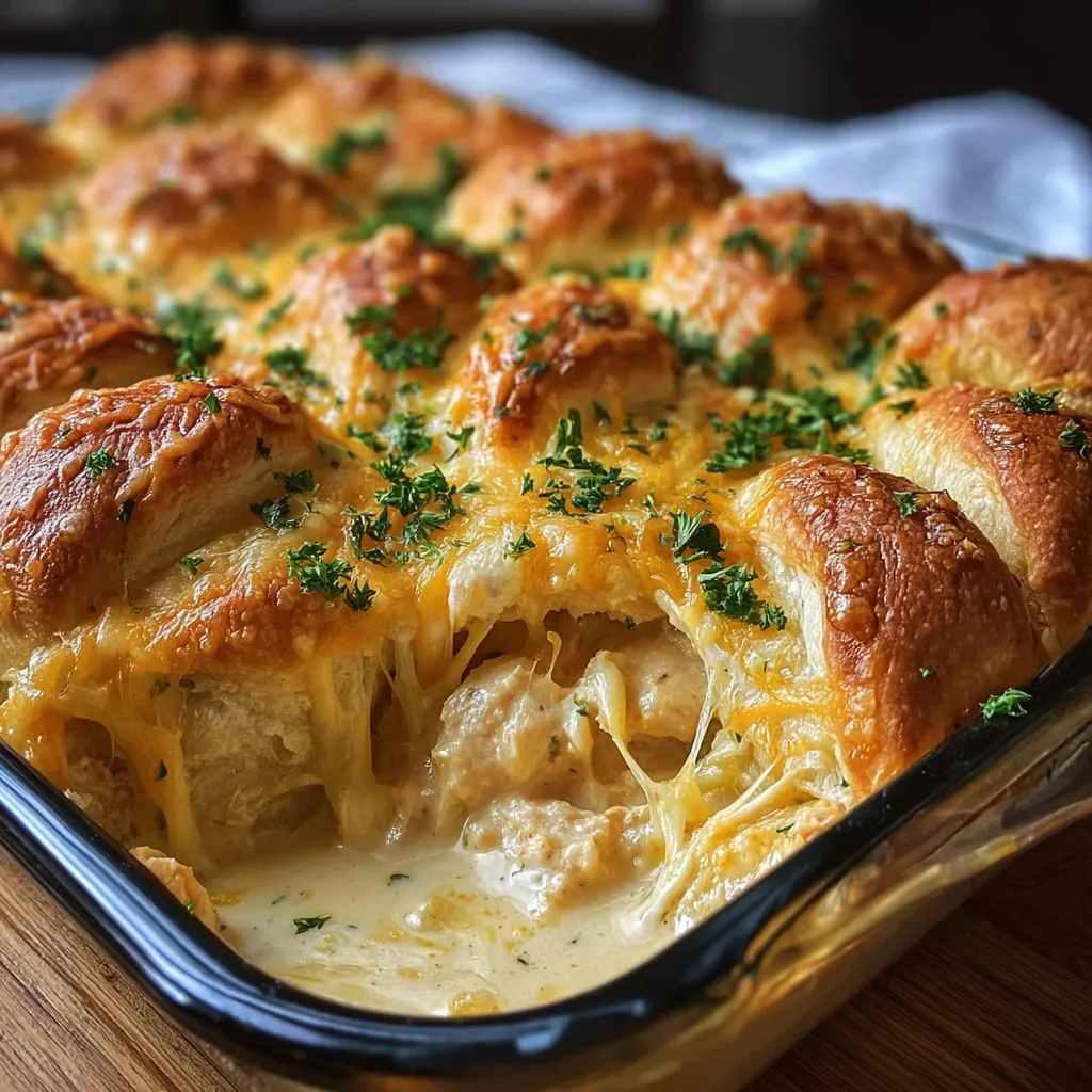 ULTIMATE CHEESY CHICKEN CRESCENT BAKE