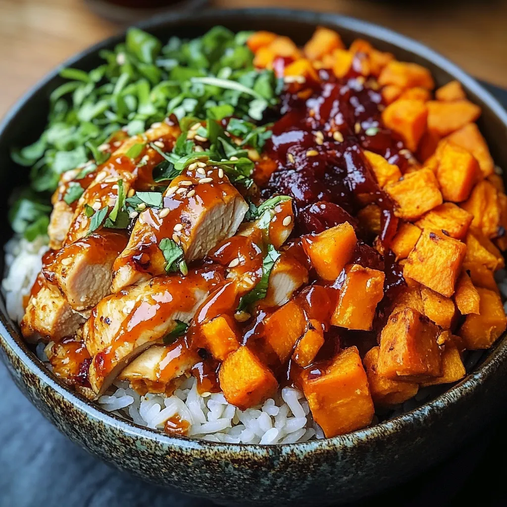 Packed Chicken & Sweet Potato Rice Bowl