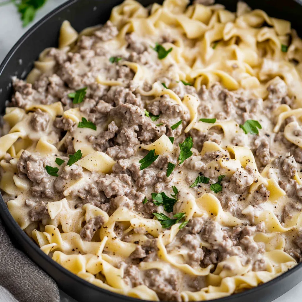 30-Minute Ground Beef Stroganoff