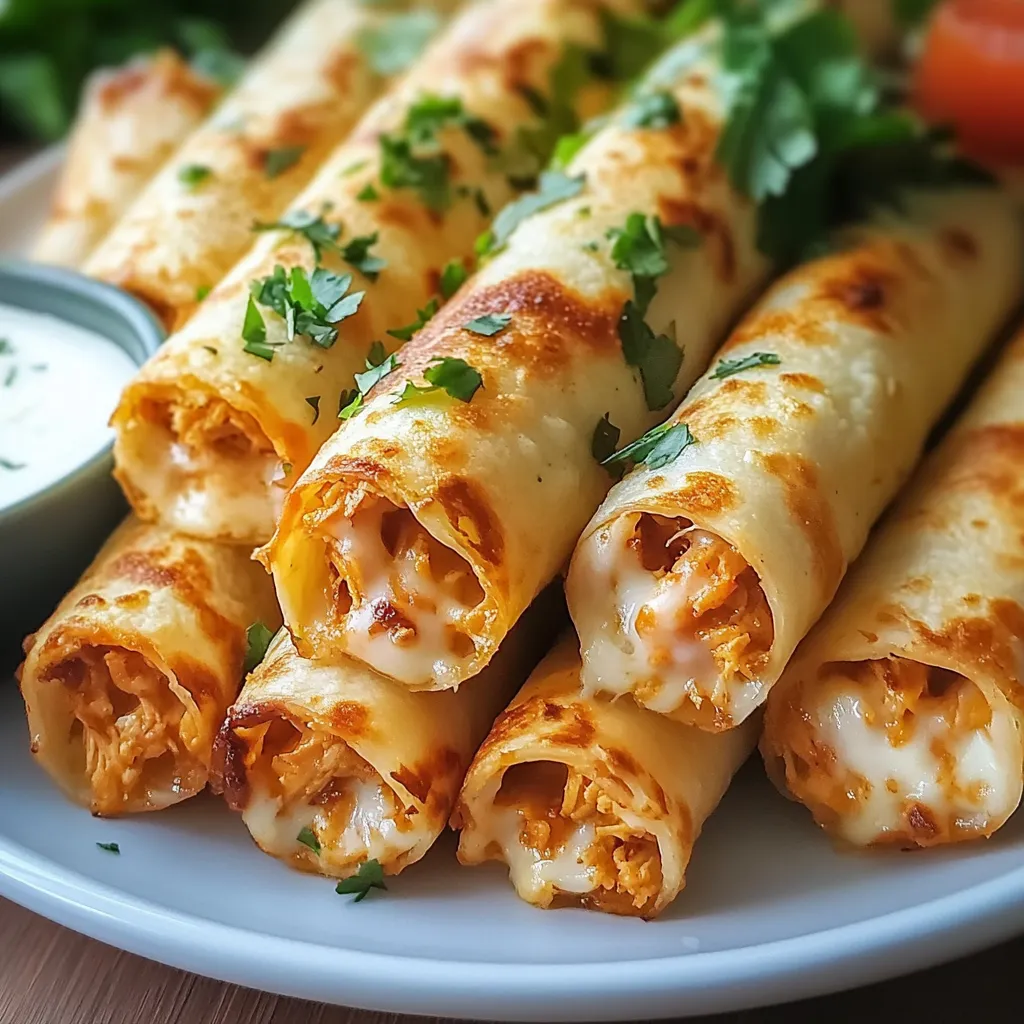 Baked Cheesy Chicken Taquitos