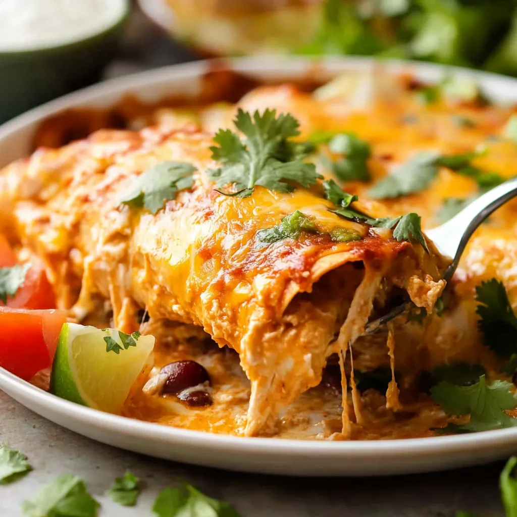 Healthy Chicken Enchiladas