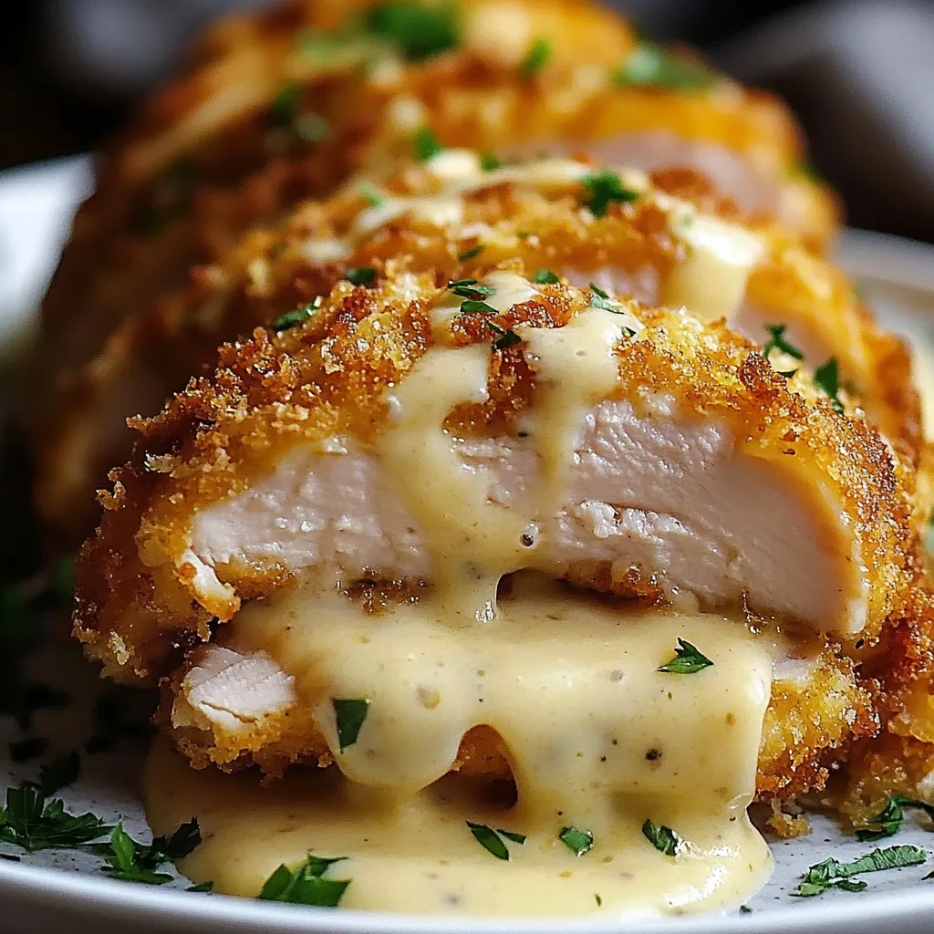 Crispy Creamy Chicken Cordon Bleu