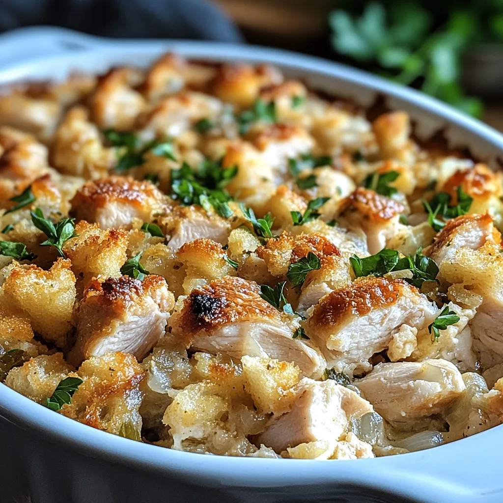 Dolly’s Chicken and Stuffing Casserole