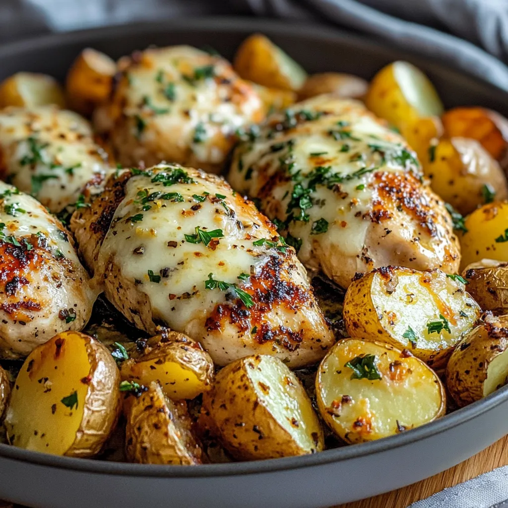 Garlic Parmesan Chicken and Potatoes