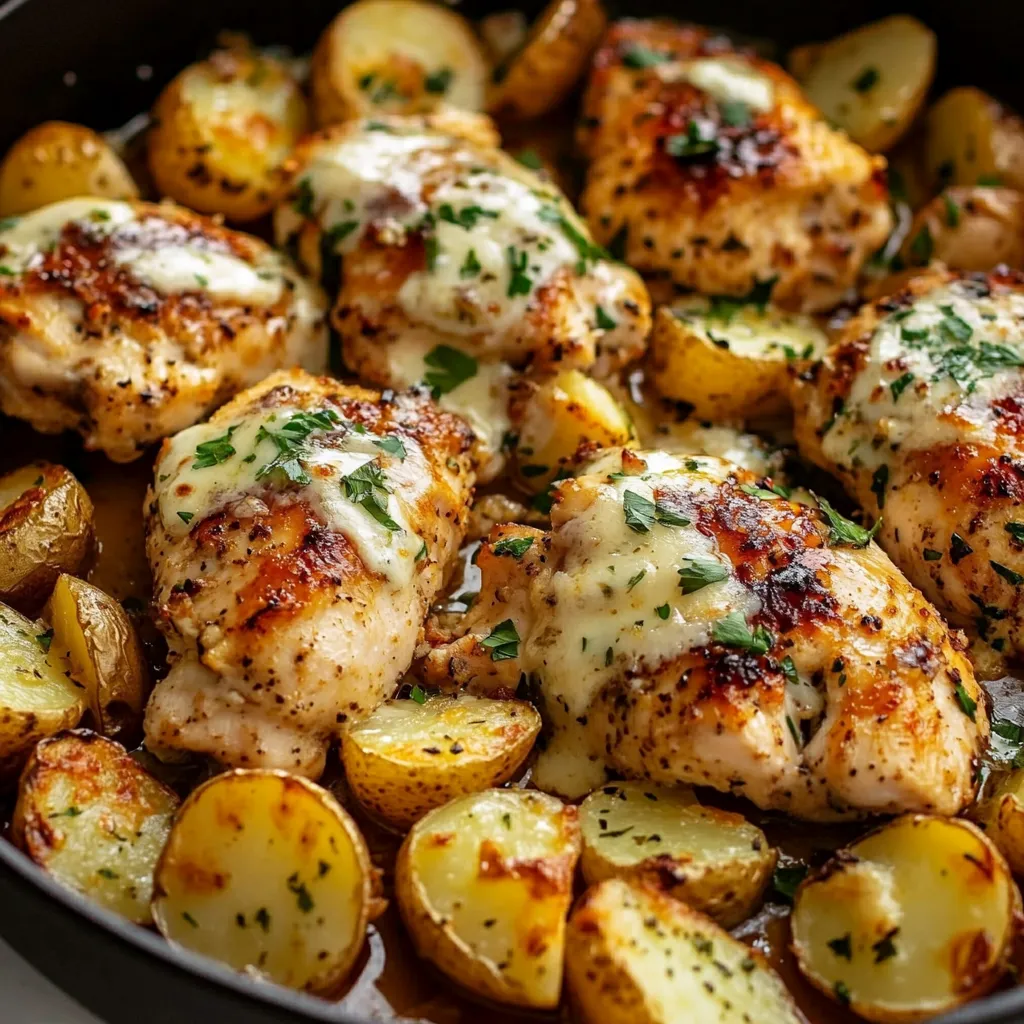 Garlic Parmesan Chicken and Potatoes