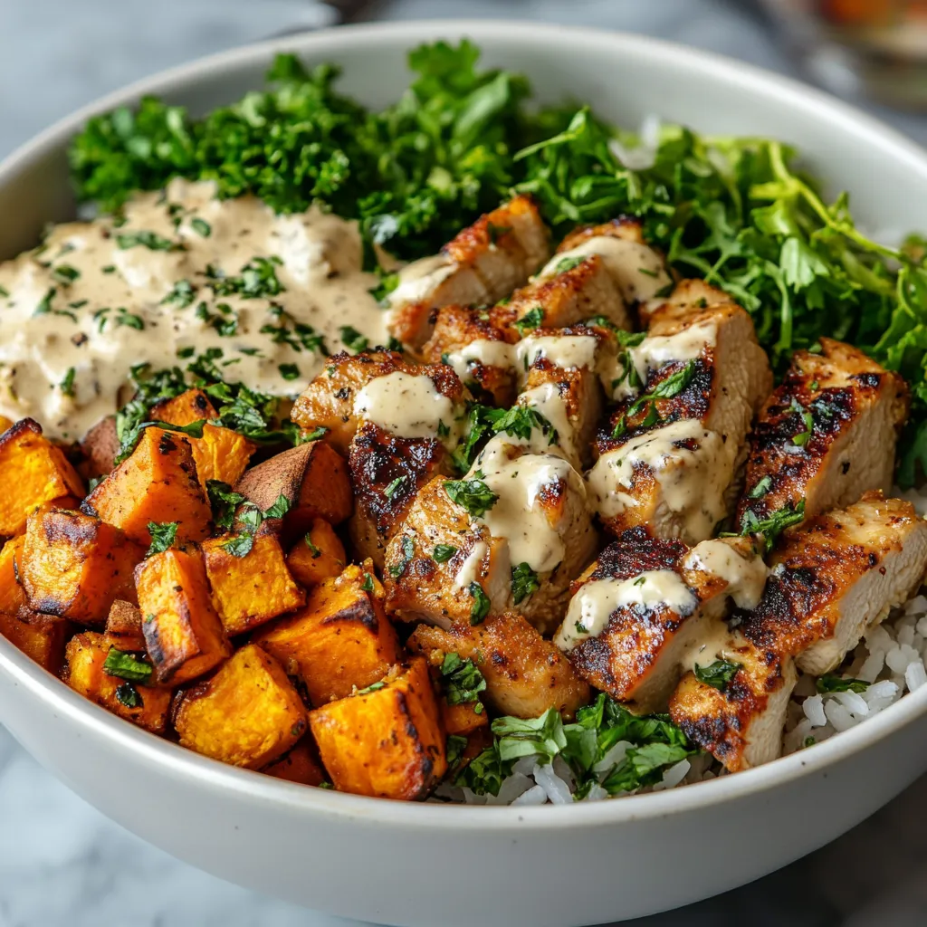 Chicken and Sweet Potato Bowls