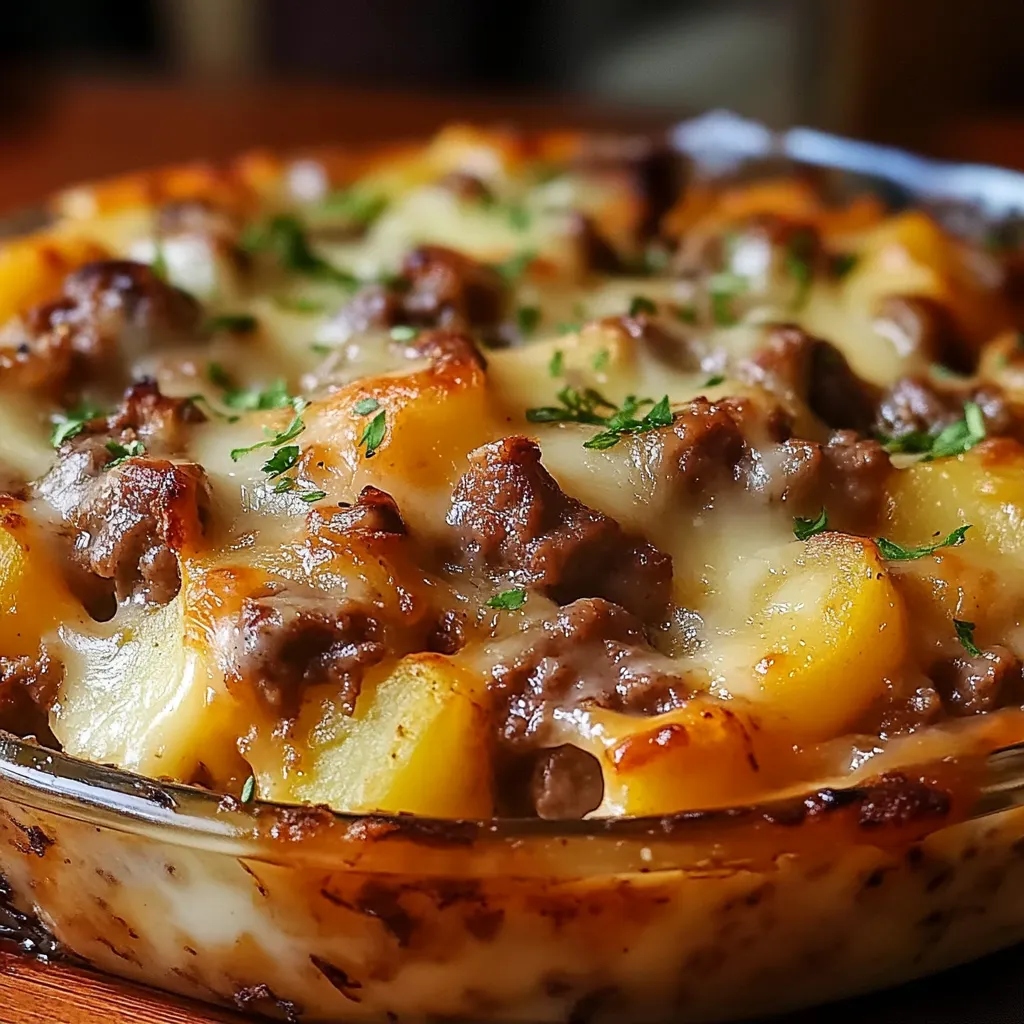 Easy Hobo Casserole with Ground Beef and Potatoes