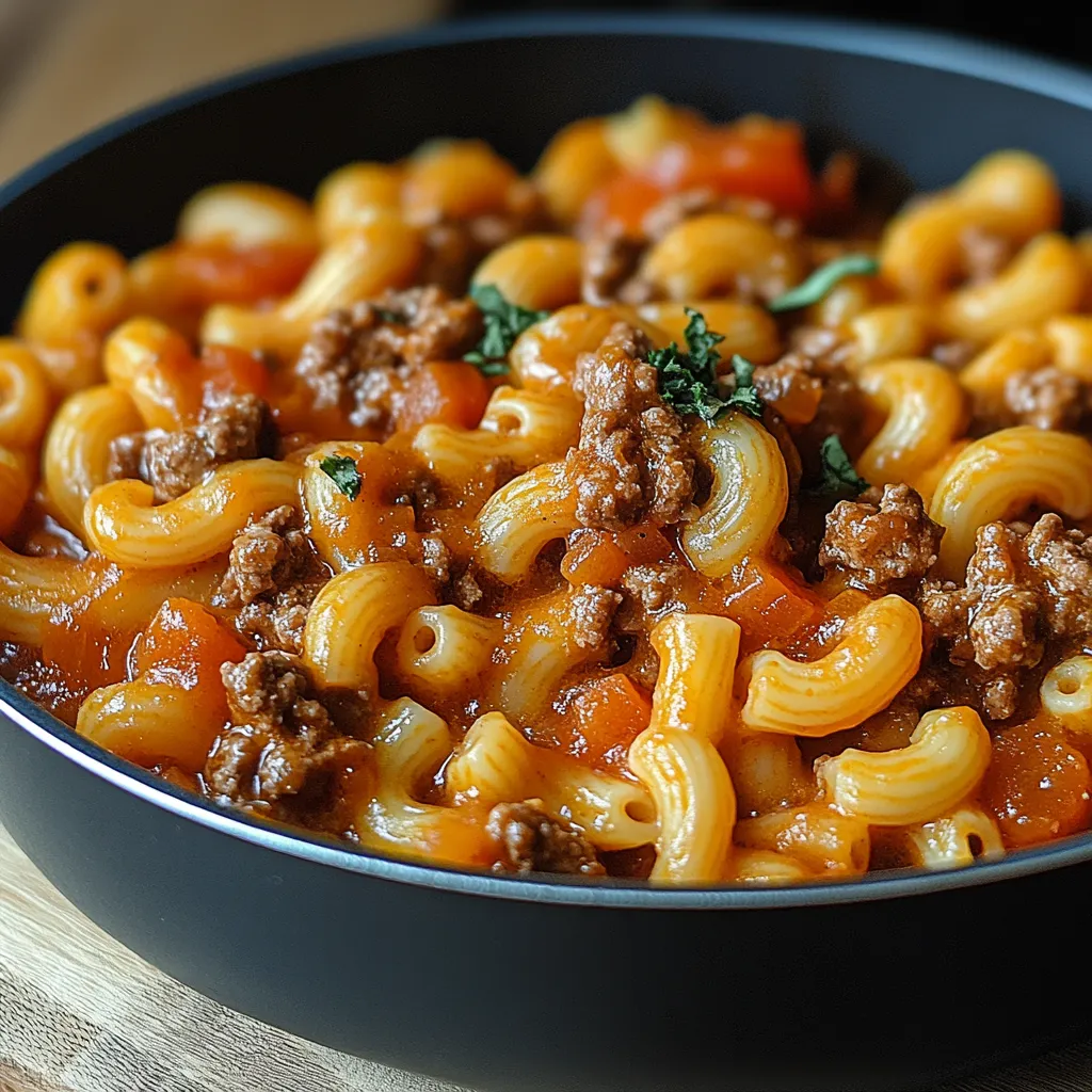 One Pot Beefaroni