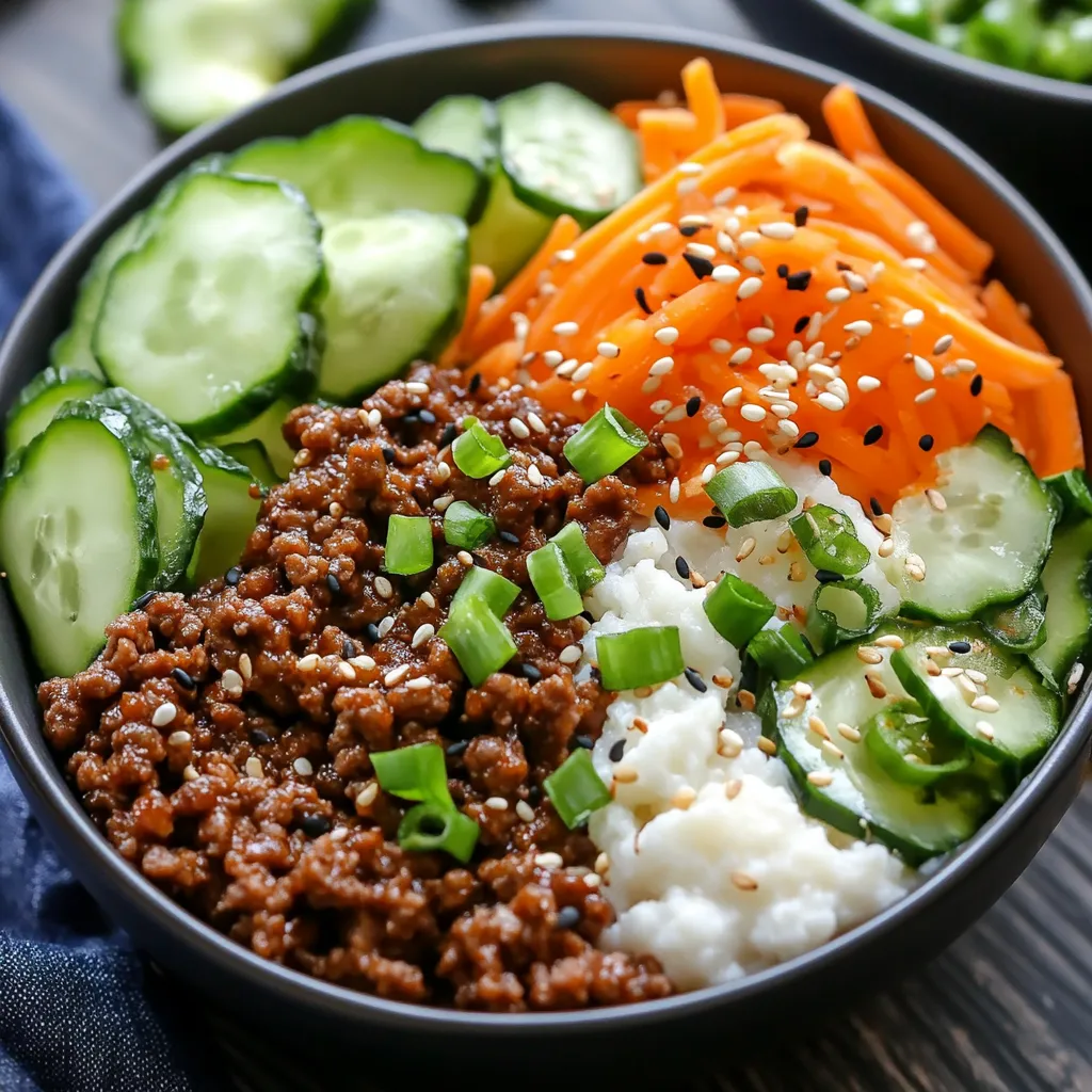 Quick & Easy Korean Ground Beef Bowl
