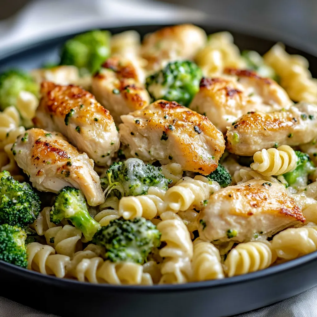 Creamy Rotisserie Chicken Broccoli Pasta