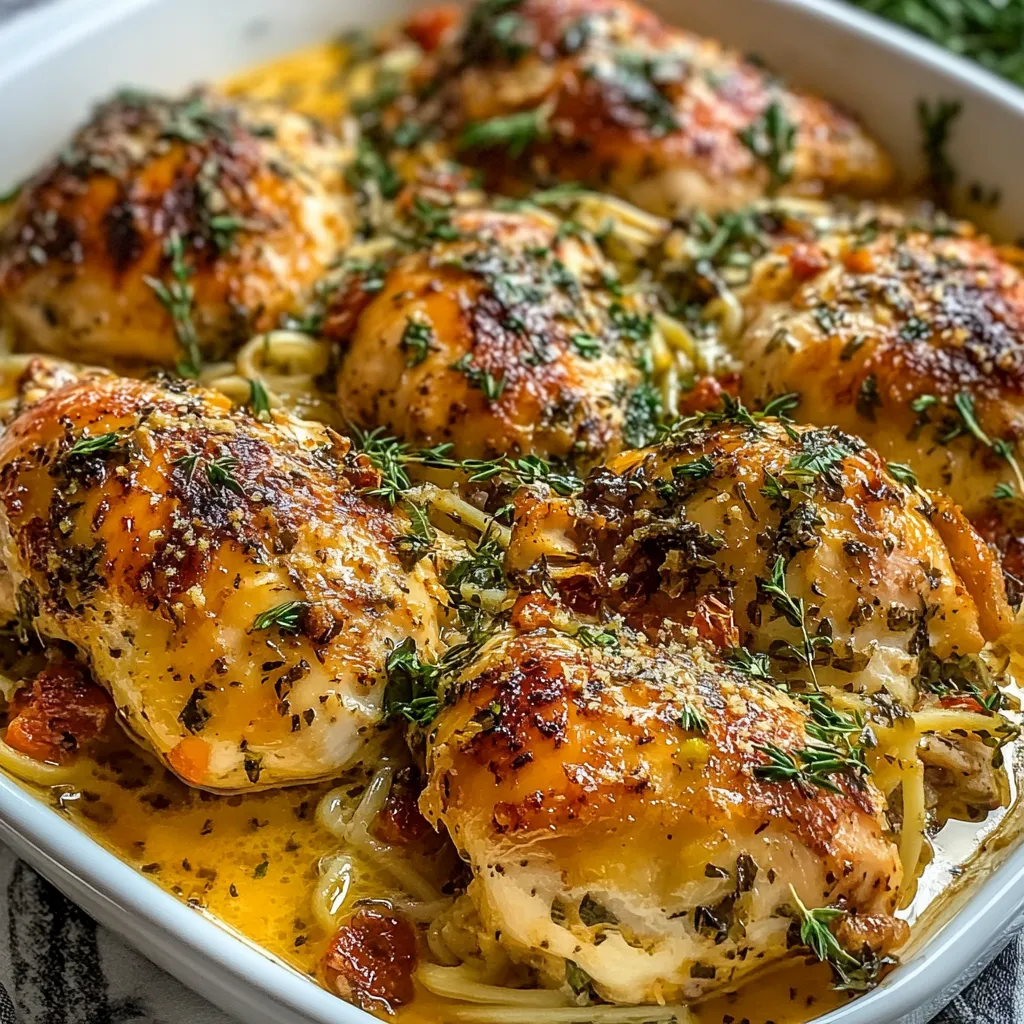 Savory Baked Italian Angel Chicken